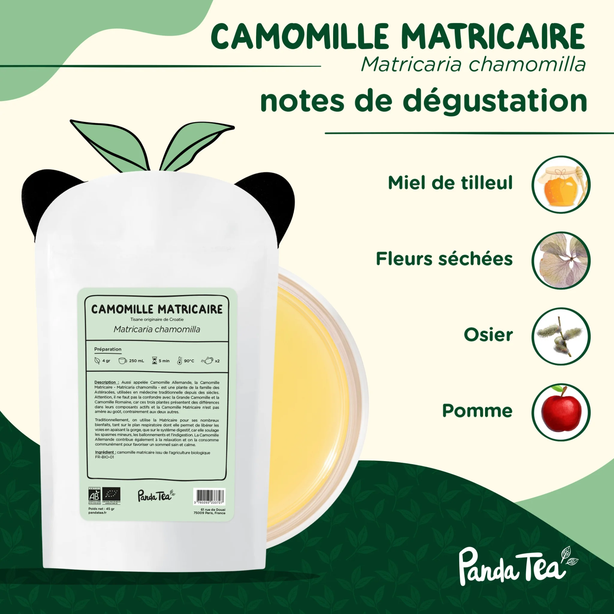 Camomille Matricaire Séchée Bio - Image 4