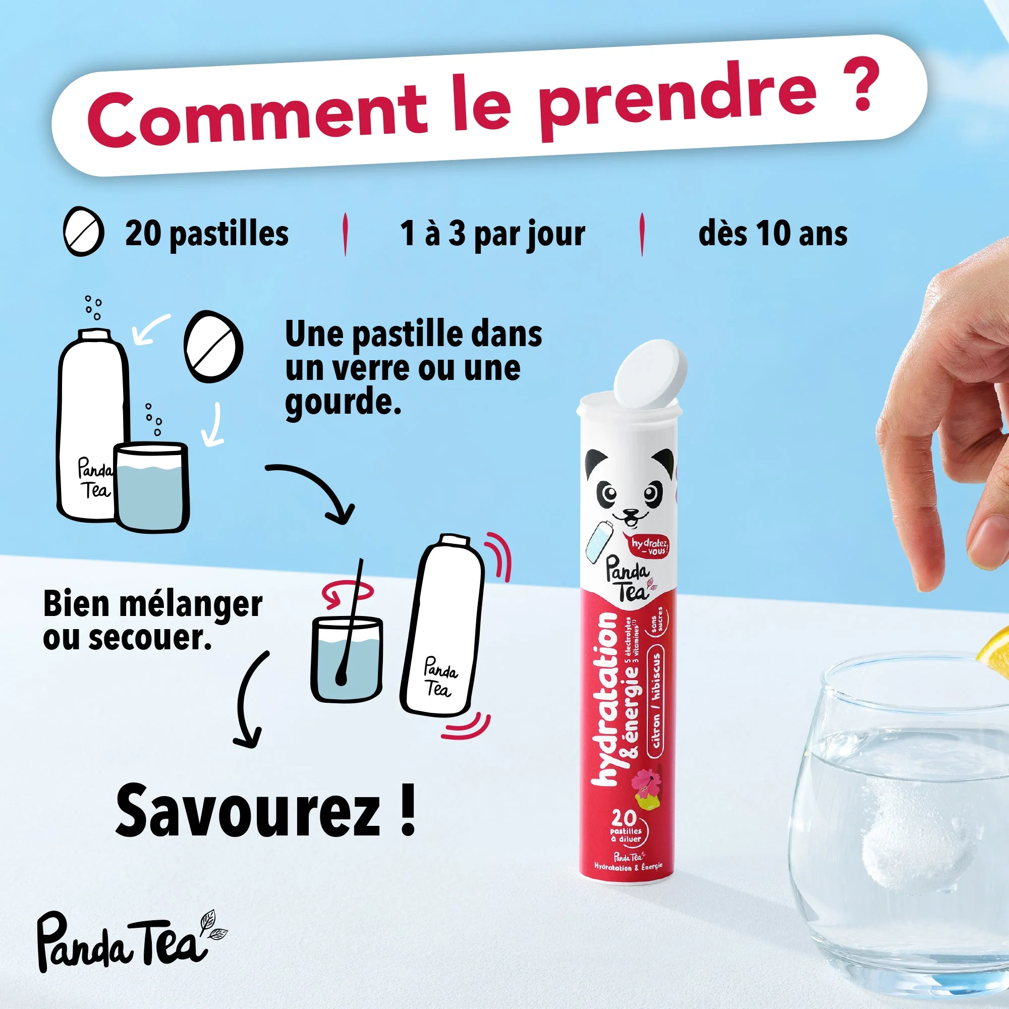 Pastilles Hydratation & Énergie - Hibiscus-Citron - Image 6