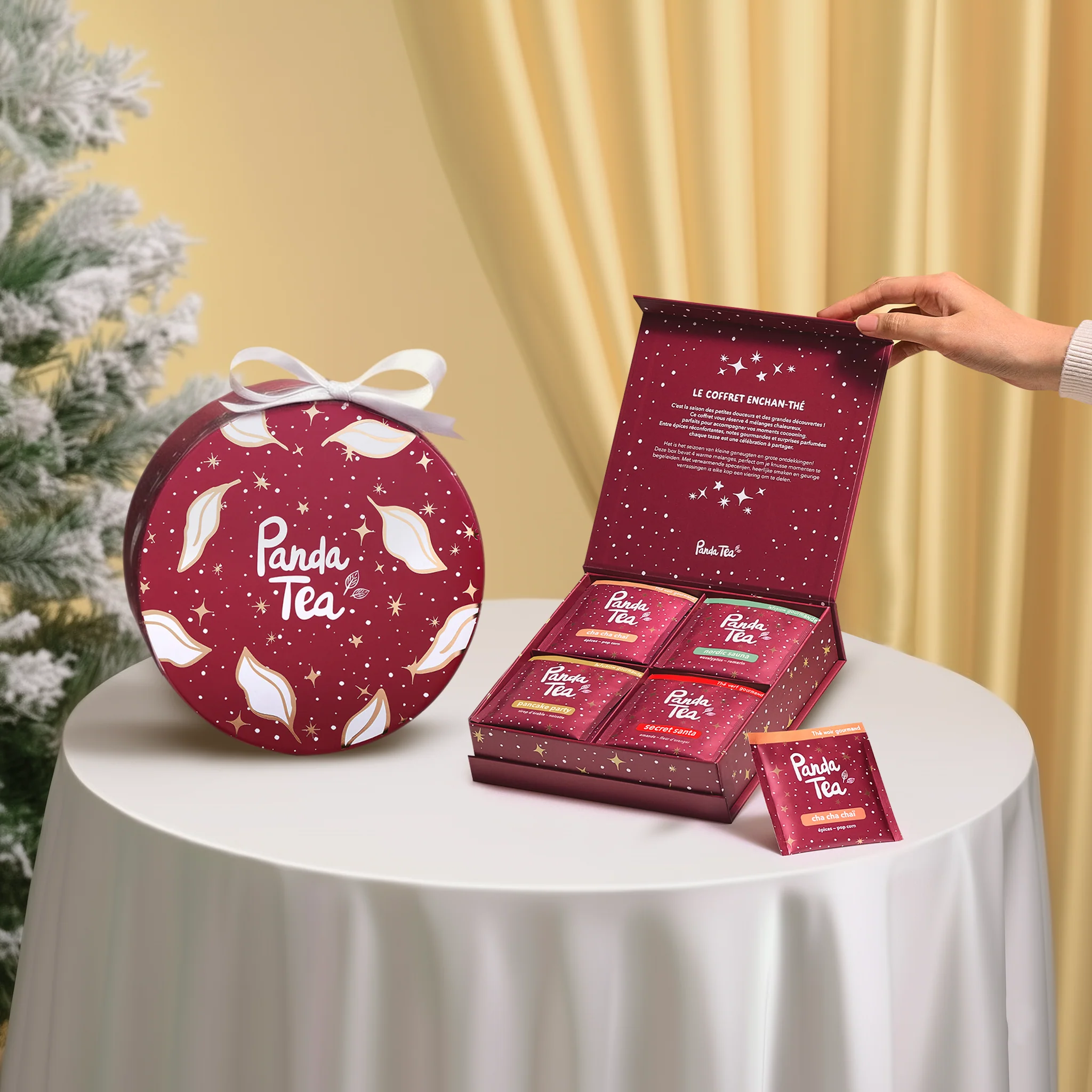 Calendrier de l'avent, Roue enchan-thé 36 sachets, Coffret 20 sachets & Thé de Noël - Image 4