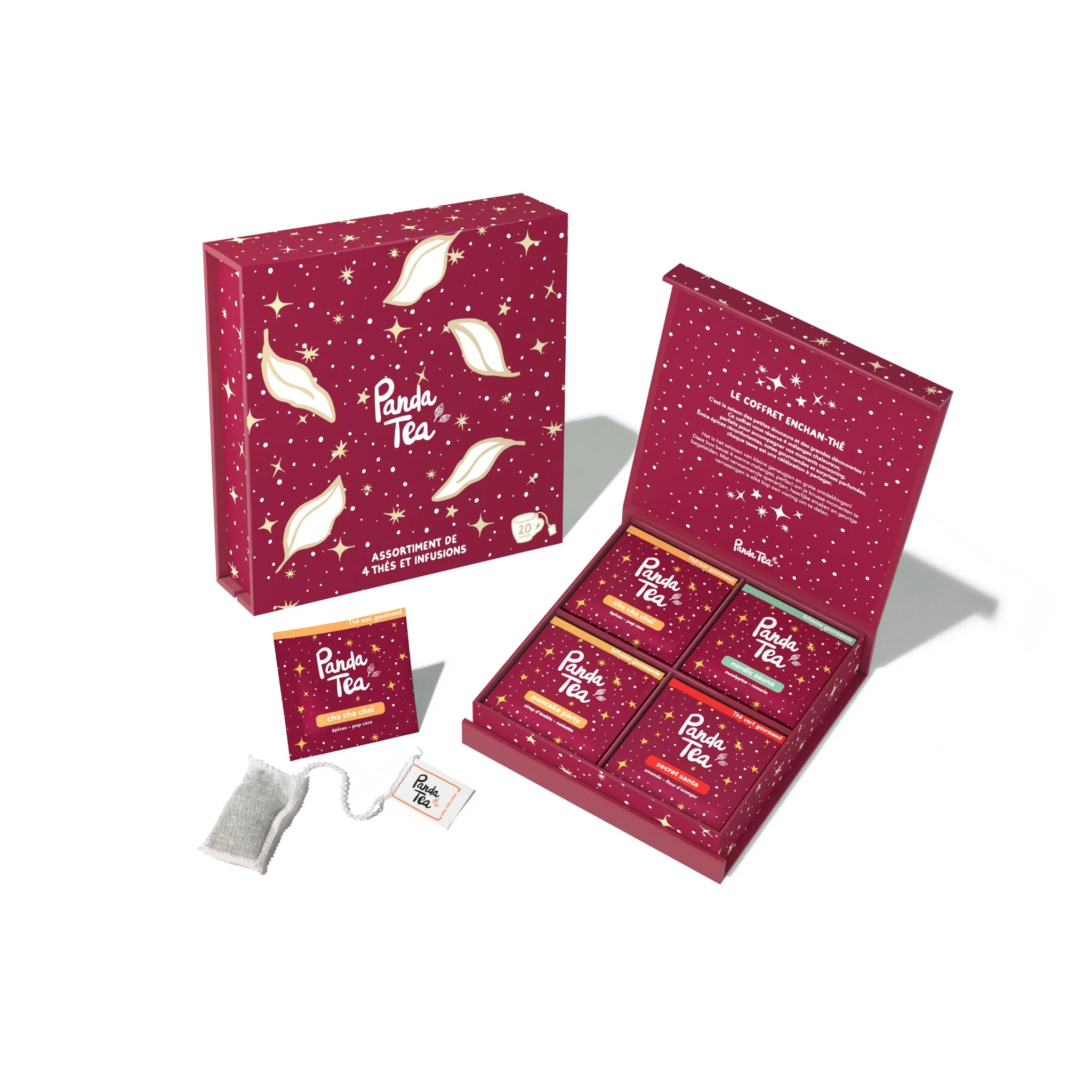 Coffret 20 sachets & Tasse de Noël en Verre - Image 6
