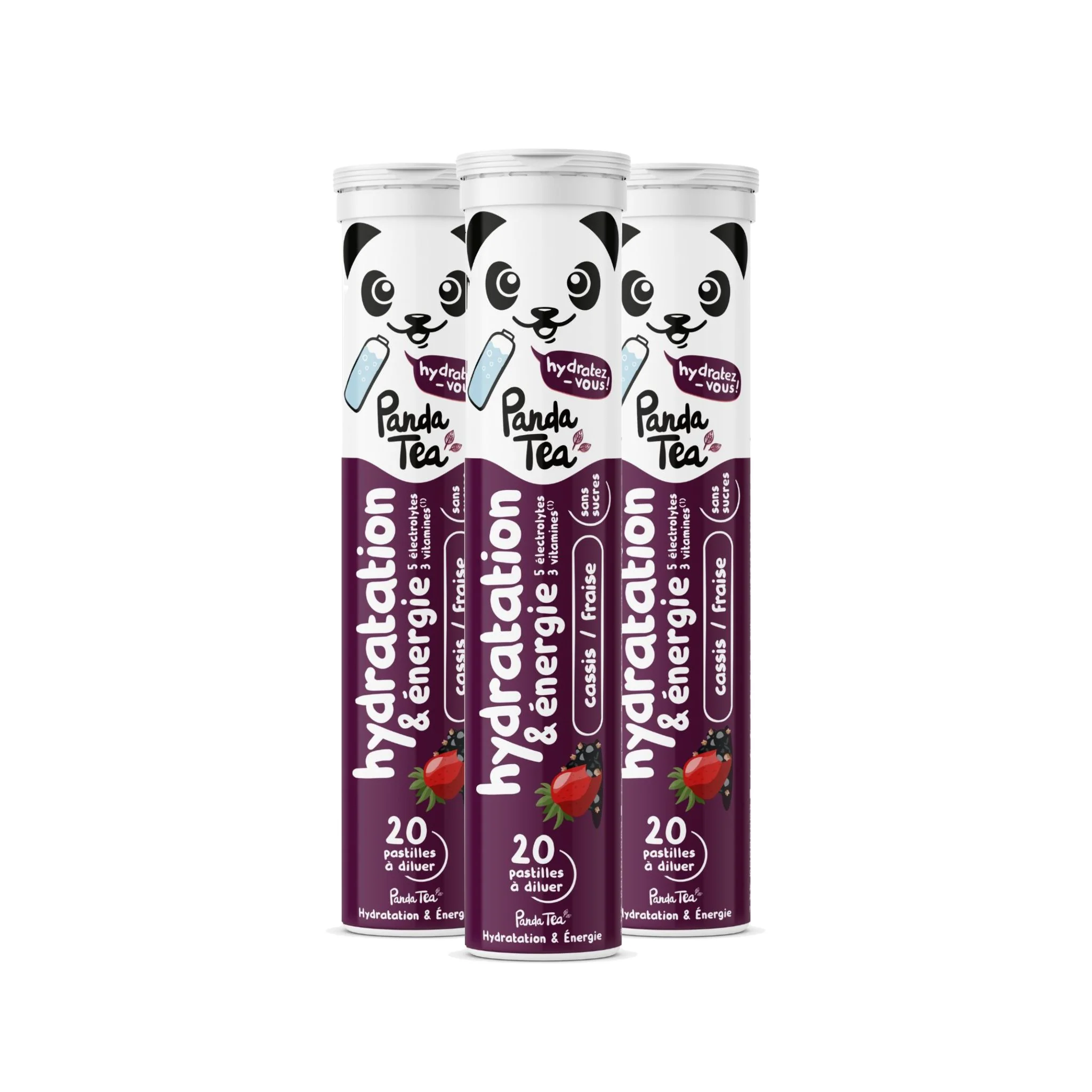 Pastilles Hydratation & Énergie - Cassis-Fraise - Image 4