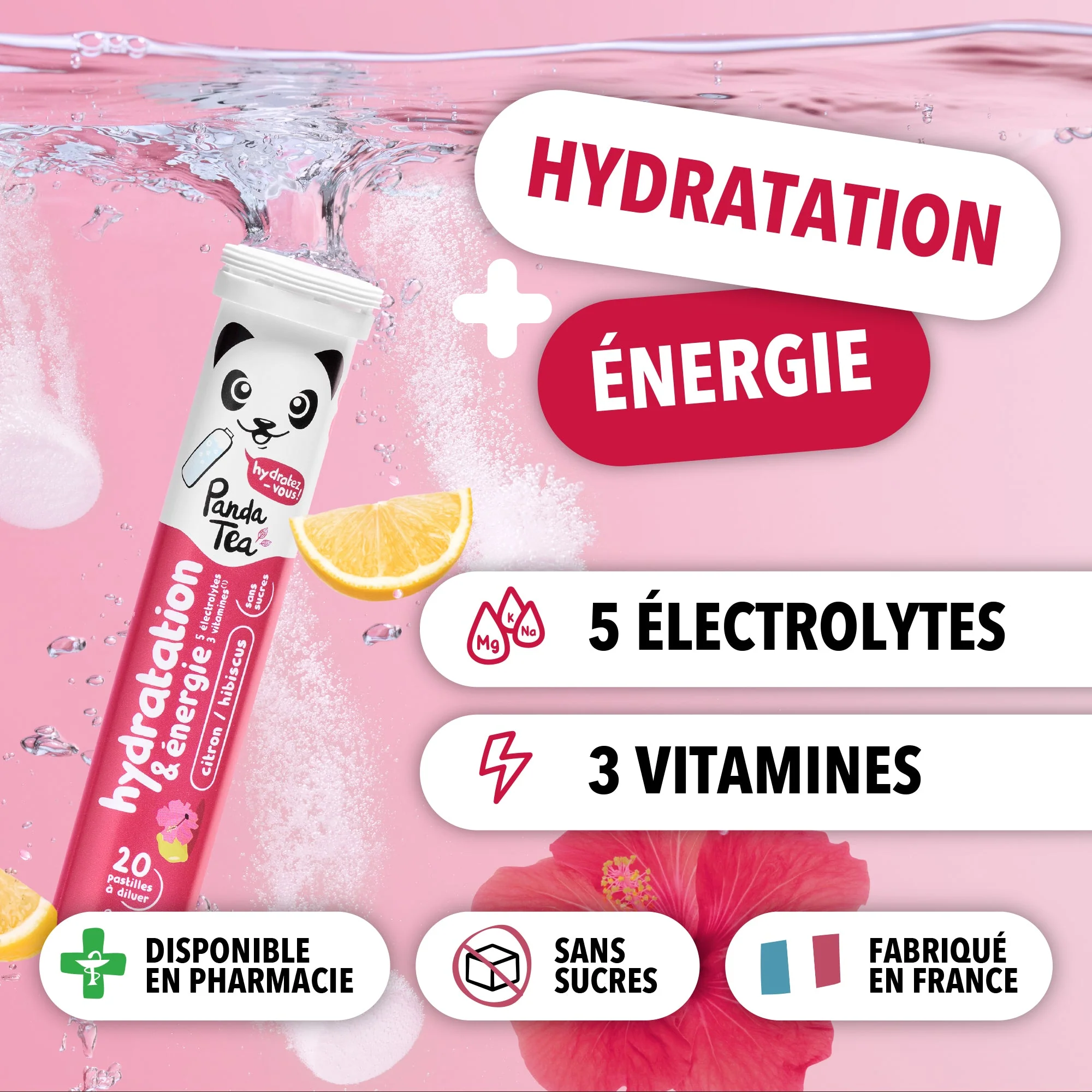 Pastilles Hydratation & Énergie : Menthe-Framboise, Citron Passion et Hibiscus-Citron - Image 5