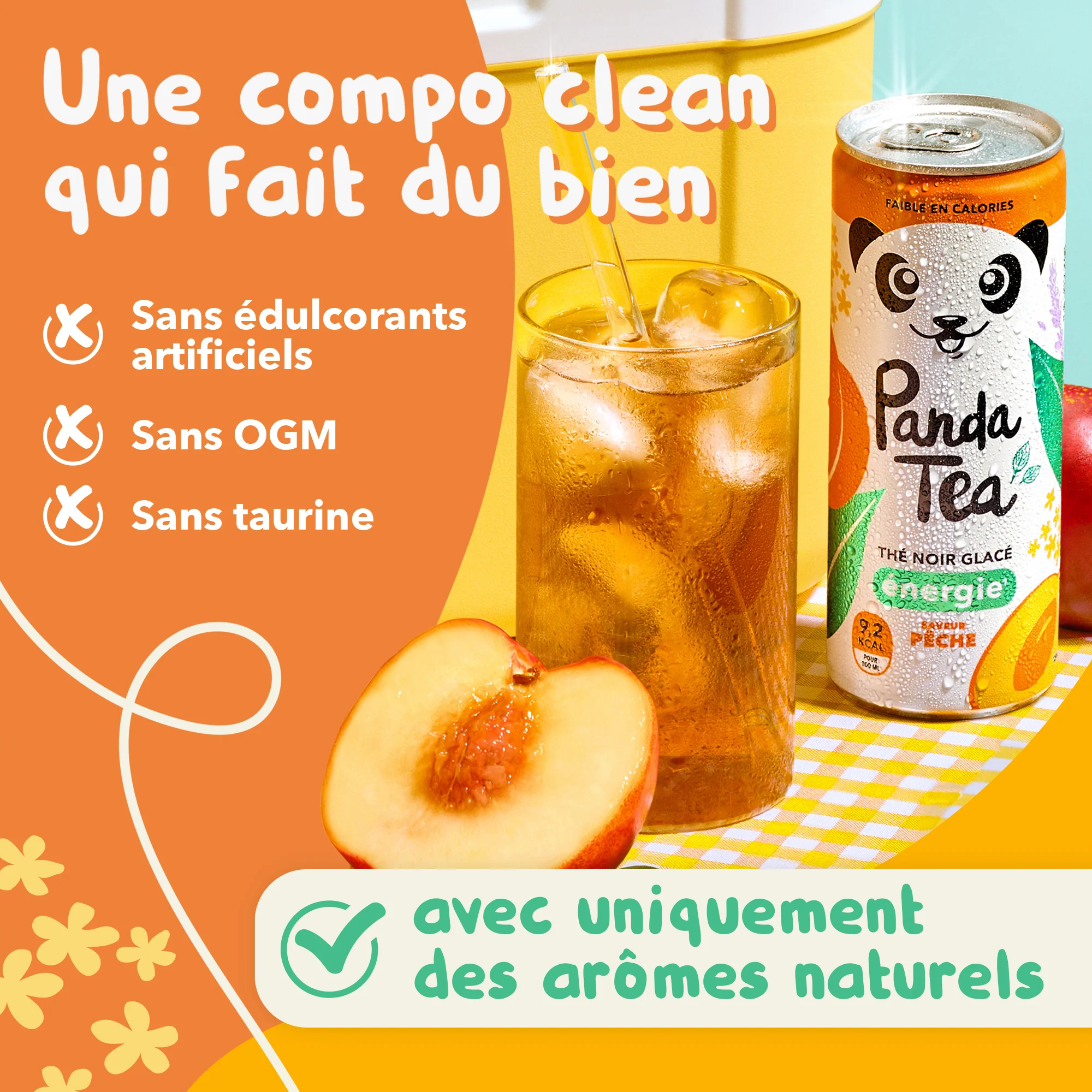 Thé Glacé Énergie - Saveur Pêche - Image 4